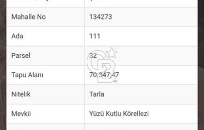 ANKARA POLATLI ŞIHALİ MAHALLESİNDE SATILIK 70 DÖNÜM TARLA