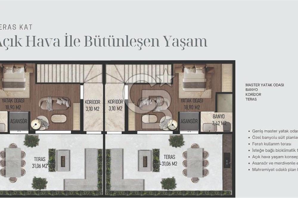 URLA İSKELE'DE PRESTİJLİ BİR YAŞAM: SATILIK 3+1  VİLLA