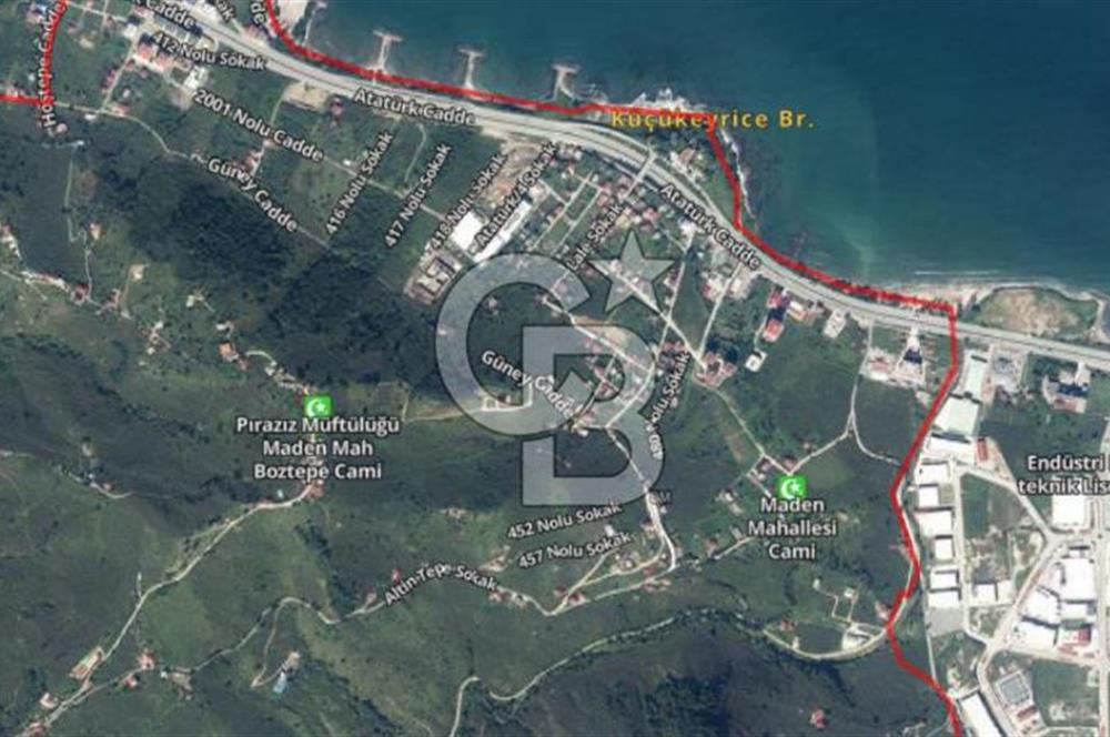 Piraziz Maden Mah. 12.261 m² Deniz Manzaralı Satılık Fındık Bahçesi (Merkeze 2 km)