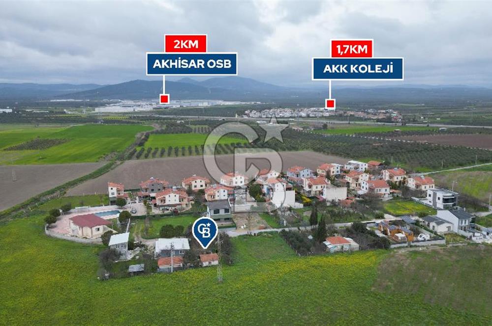 Manisa Akhisar villalar bölgesinde  3 kat imarlı arsa 