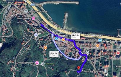 GİRESUN PİRAZİZ YENİ MAHALLE’DE DENİZ MANZARALI SATILIK ARSA