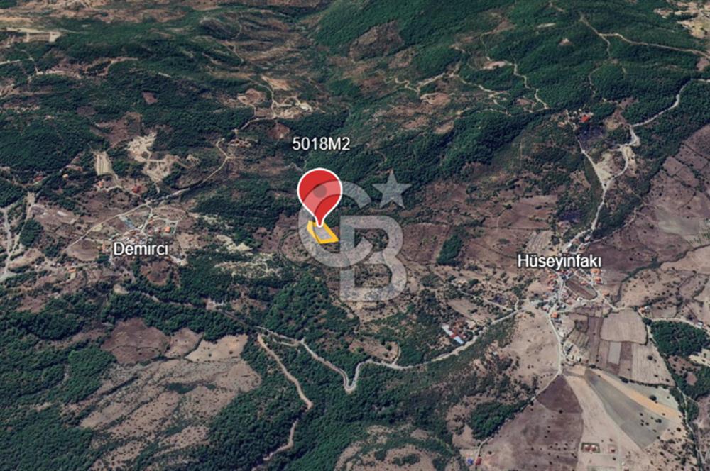 ÇANAKKALE DEMİRCİ KÖYÜNDE SATILIK KAZ DAĞLARINDA 5018M2 TARLA