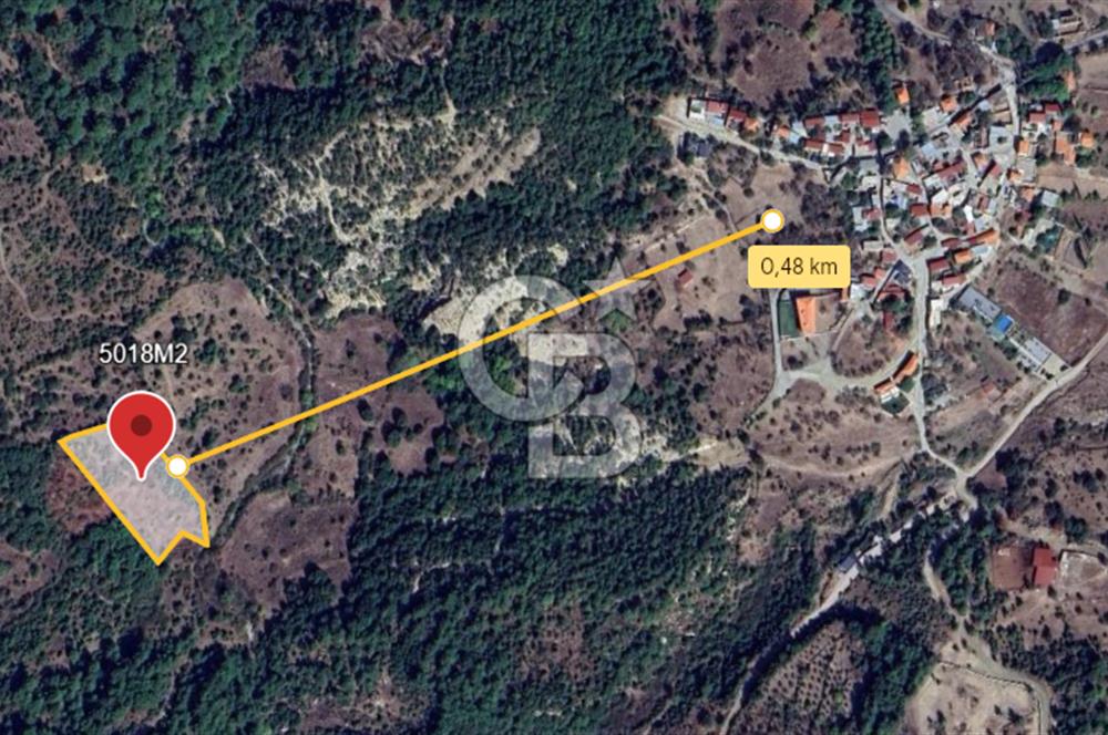 ÇANAKKALE DEMİRCİ KÖYÜNDE SATILIK KAZ DAĞLARINDA 5018M2 TARLA