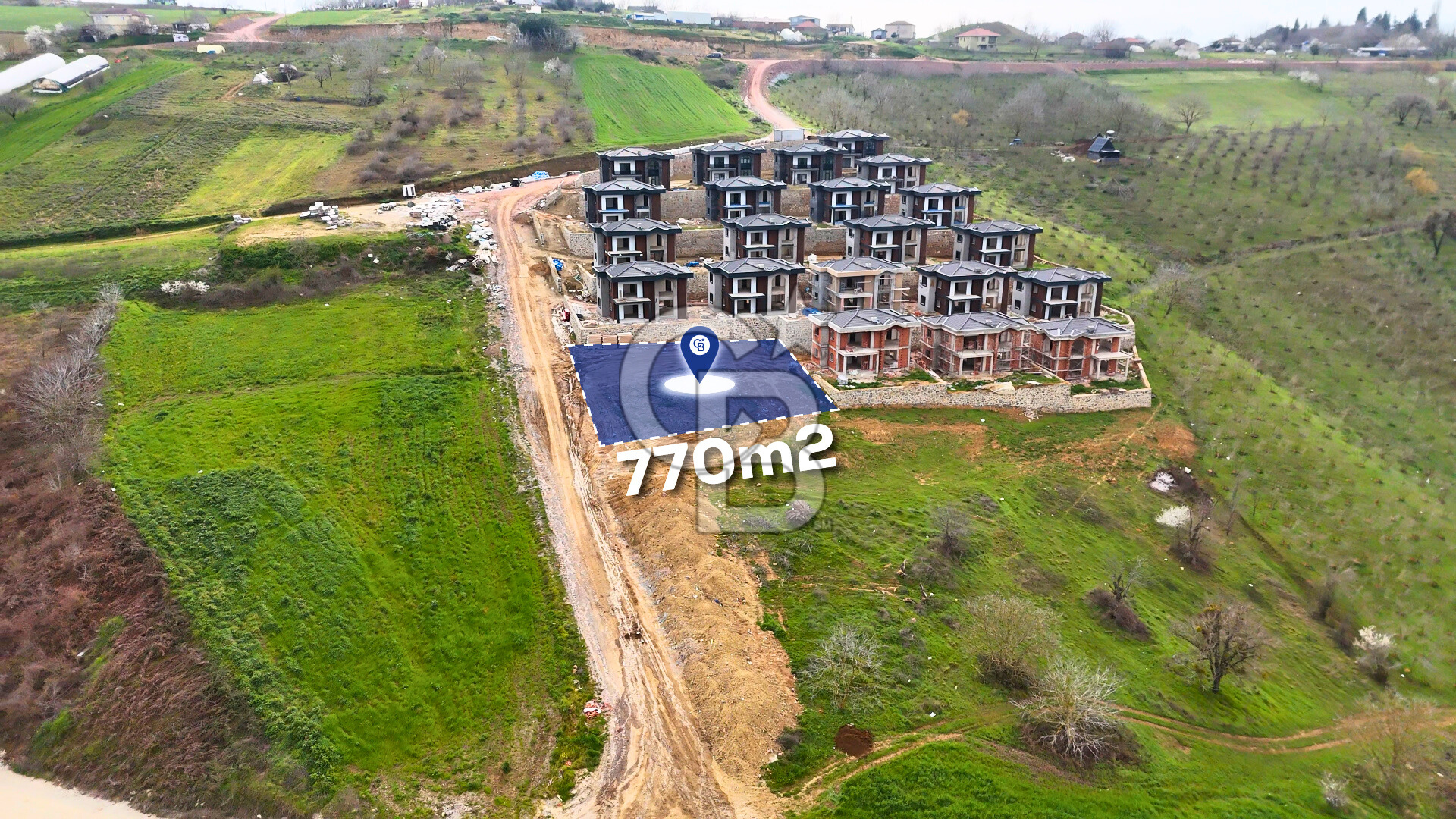 CB AKADEMİ KABAOĞLU MH. SATILIK 770 m2 VİLLA ARSASI