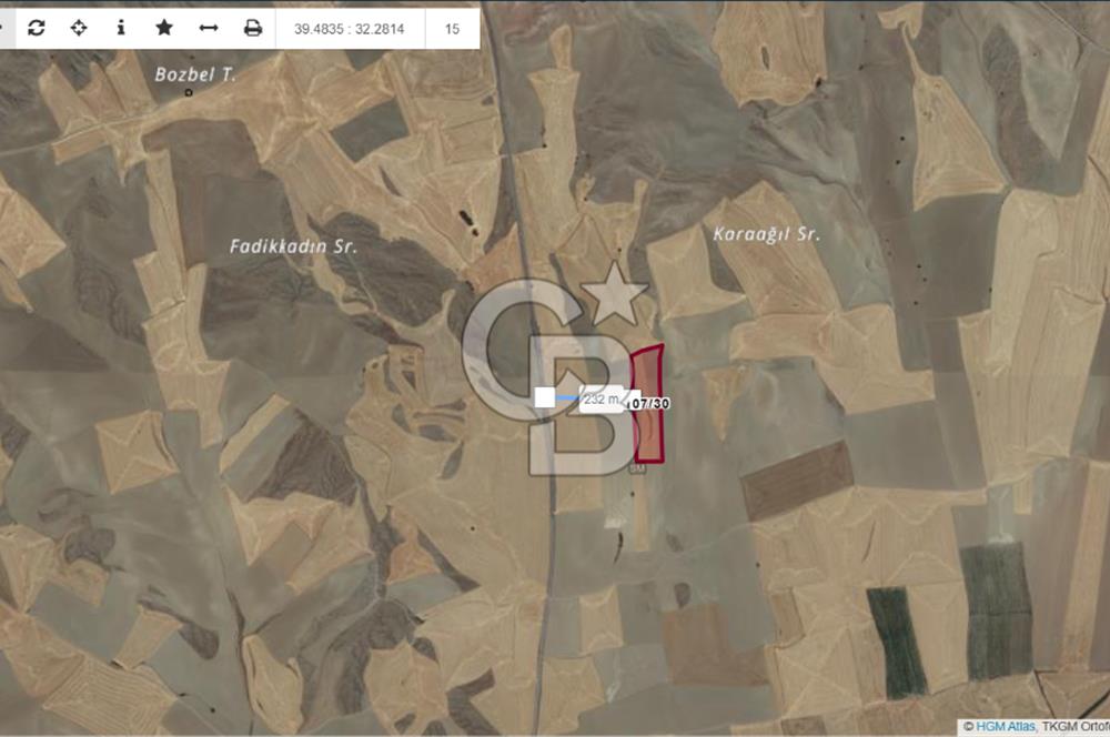 YATIRIM FIRSATI POLATLI SİVRİ TEK TAPU SATILIK TARLA