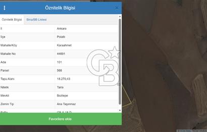 YATIRIM FIRSATI POLATLI KARAAHMET SATILIK TEK TAPU TARLA