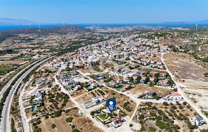 ÇEŞME OVACIK SATILIK 856 m² DENİZ MANZARALI ARSA