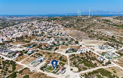 ÇEŞME OVACIK SATILIK 856 m² DENİZ MANZARALI ARSA