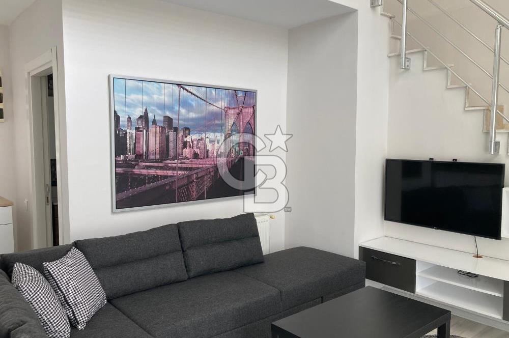 Seyrek Stüdyo City de Bahçe Katı Loft 1+1 Kiralık Daire
