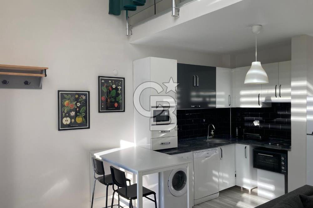 Seyrek Stüdyo City de Bahçe Katı Loft 1+1 Kiralık Daire