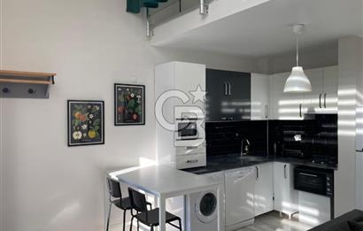 Seyrek Stüdyo City de Bahçe Katı Loft 1+1 Kiralık Daire