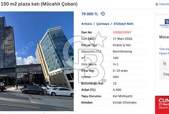 Balgat prestij plaza 12. kat 150 m2 plaza katı (Mücahit Çoban) - 3 - 340467
