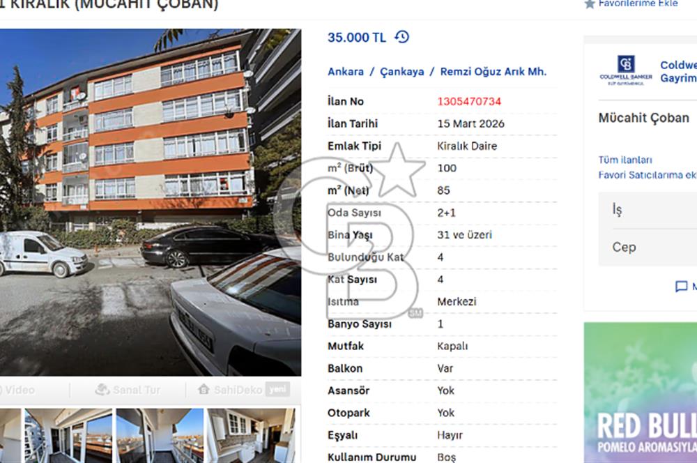 KUVETY CADDESİ 2+1 KİRALIK (MÜCAHİT ÇOBAN) 