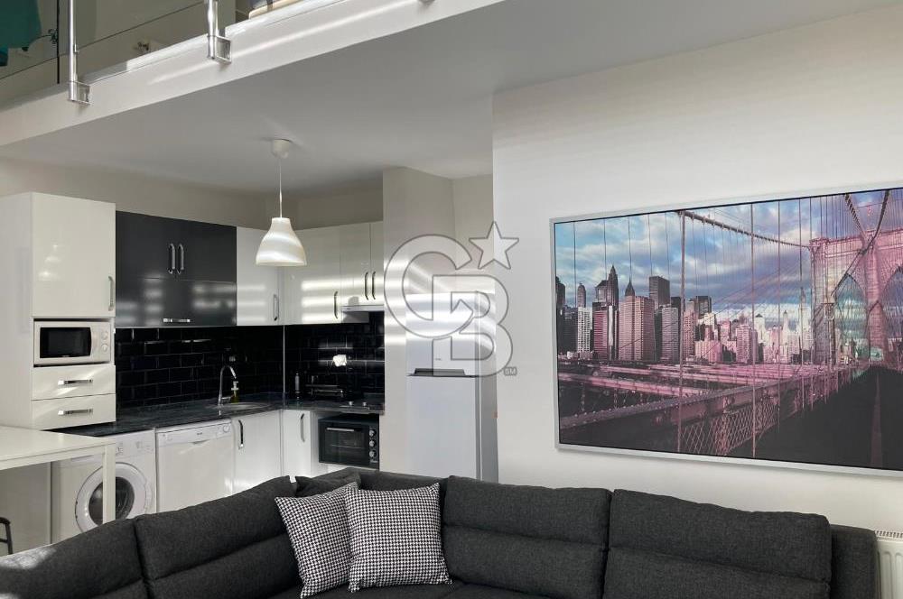 Seyrek Stüdyo City de Bahçe Katı Loft 1+1 Kiralık Daire