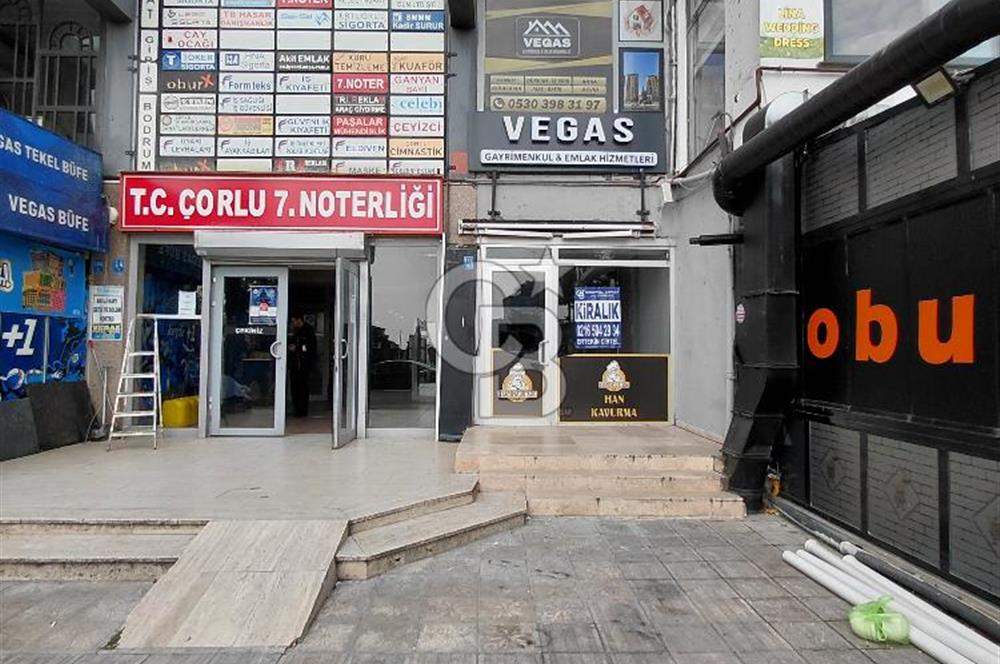 Çorlu Omurtak Cd. Olimpia İş Mrk. 30 m² Ön Cephe KİRALIK Dükkan