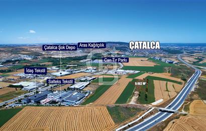 Çatalca Ferhatpaşada Ticaret  Depolama İmarlı 4.563 m² Arsa