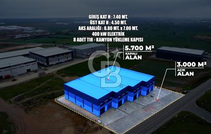 Kapaklı Sanayi Bölgesinde 5.500 m² Kiralık Depo & Lojistik Alan