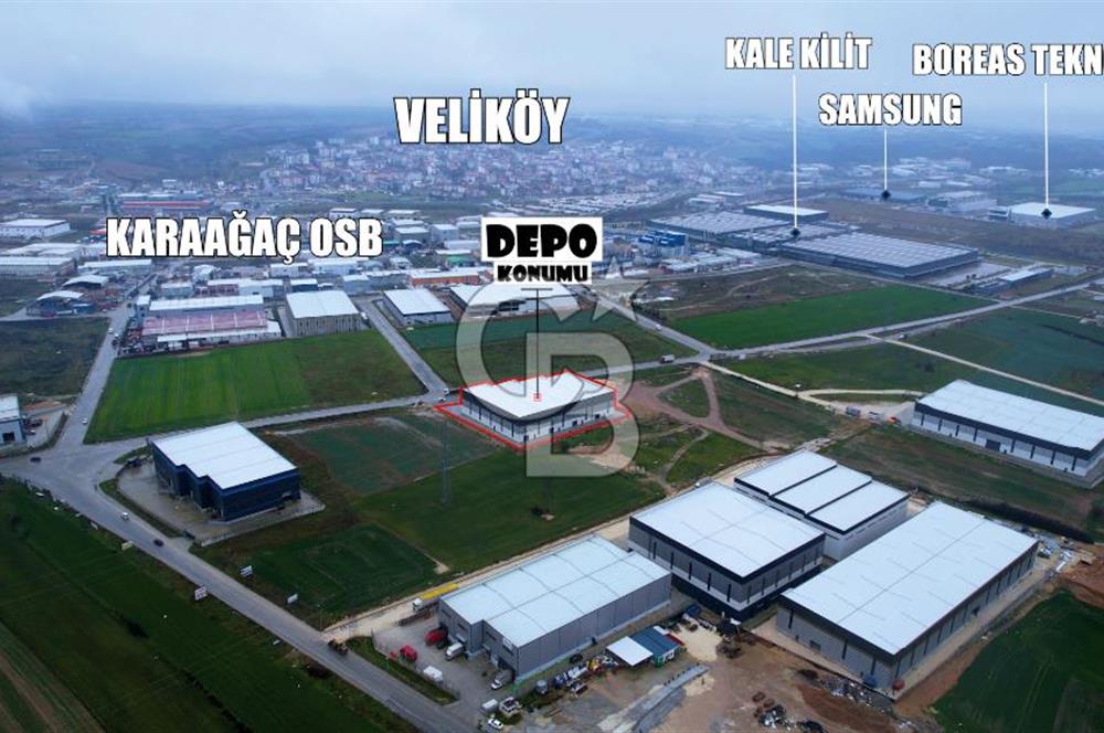 Kapaklı Sanayi Bölgesinde 5.500 m² Kiralık Depo & Lojistik Alan