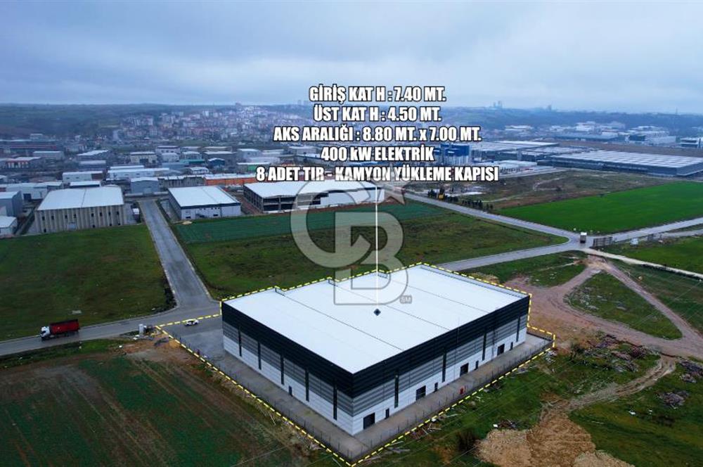 Kapaklı Sanayi Bölgesinde 5.500 m² Kiralık Depo & Lojistik Alan