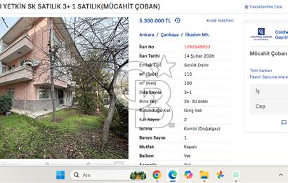 DİKMENVADİ YAKINI YETKİN SK SATILIK 3+ 1 SATILIK(MÜCAHİT ÇOBAN)