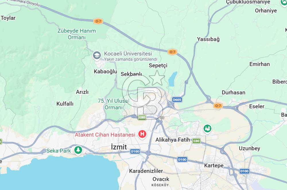 İZMİT GÖKÇEVİRAN'DA SATILIK TEK TAPU ARAZİ.