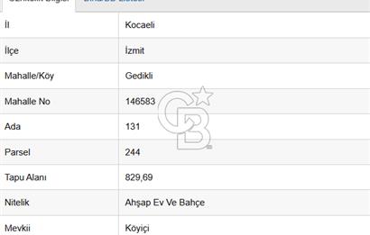 İzmit Gedikli ''de Köy içinde İmarlı Arsa