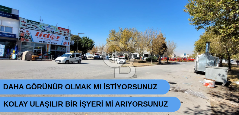 Konya Adana Çevre Yolu'nda Satılık 240m² Köşe Dükkan