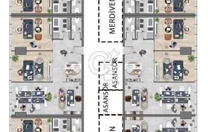 CB'DEN ANA CADDE ÜZERİ TAŞ PLAZA'DA SATILIK ARA KAT DAİRE