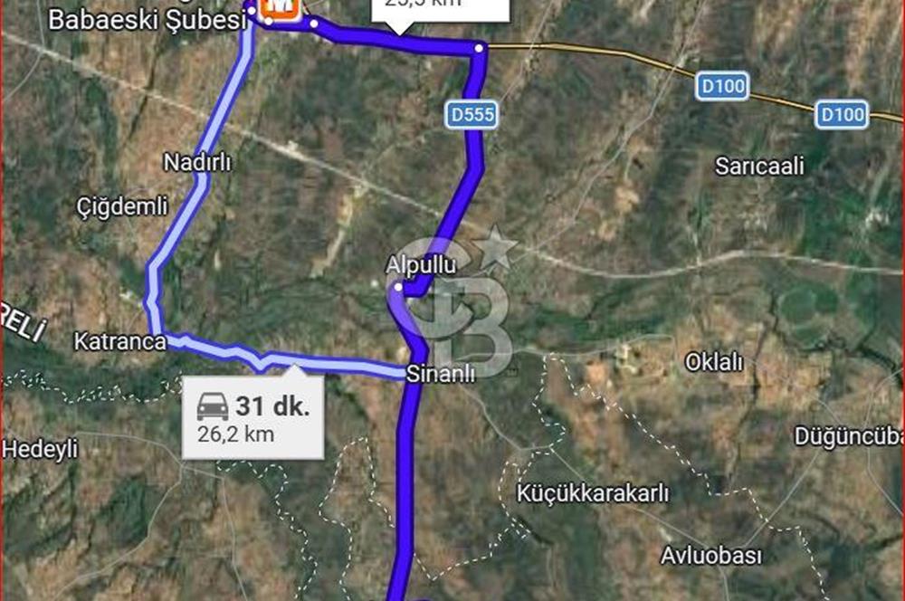 Hayrabolu Duğcalı Mahallesinde 3182m2 3 kat imarlı Satılık Arsa