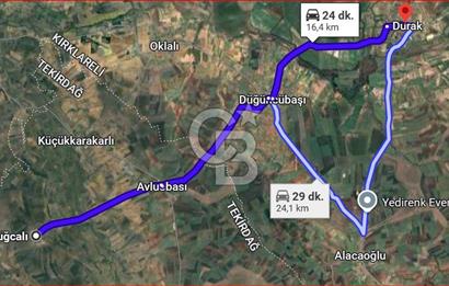 Hayrabolu Duğcalı Mahallesinde 3182m2 3 kat imarlı Satılık Arsa
