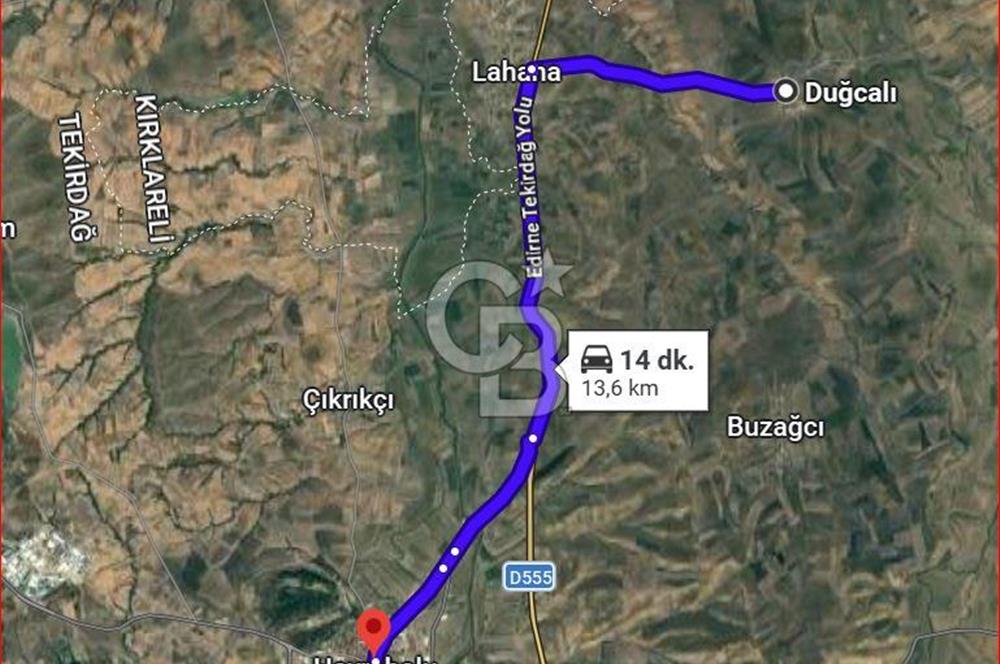 Hayrabolu Duğcalı Mahallesinde 3182m2 3 kat imarlı Satılık Arsa