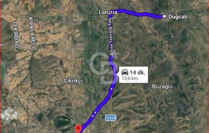 Hayrabolu Duğcalı Mahallesinde 3182m2 3 kat imarlı Satılık Arsa