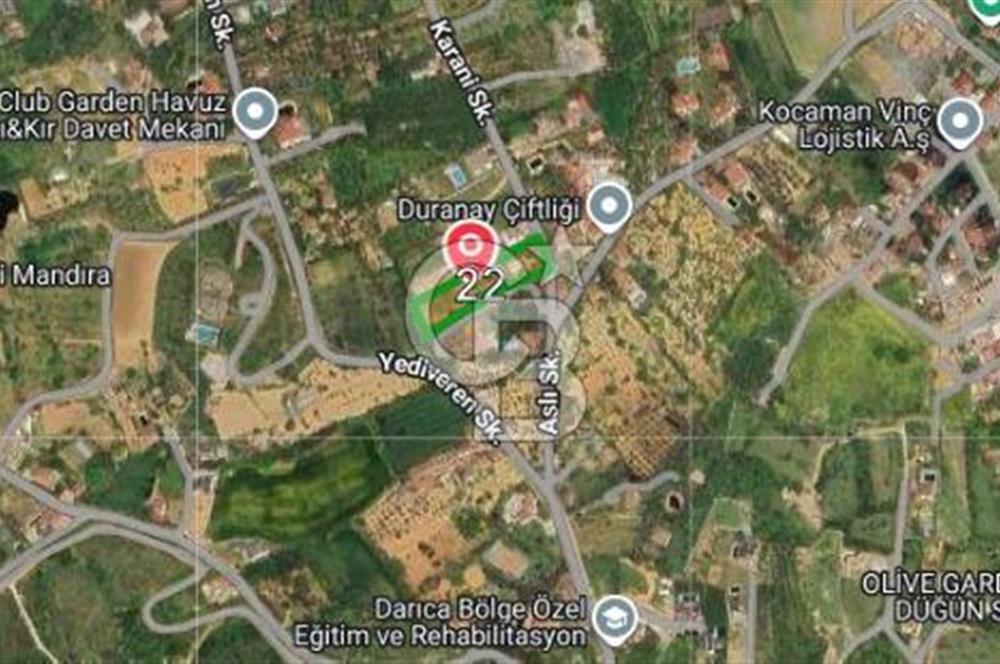 CB FLY'DAN DARICA CAMİ MAHALLESİNDE SATILIK BAHÇE