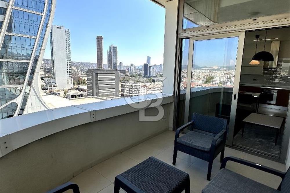 FOLKART TOWERS A KULE EŞYALI, BALKONLU KİRALIK 1+1 DAİRE