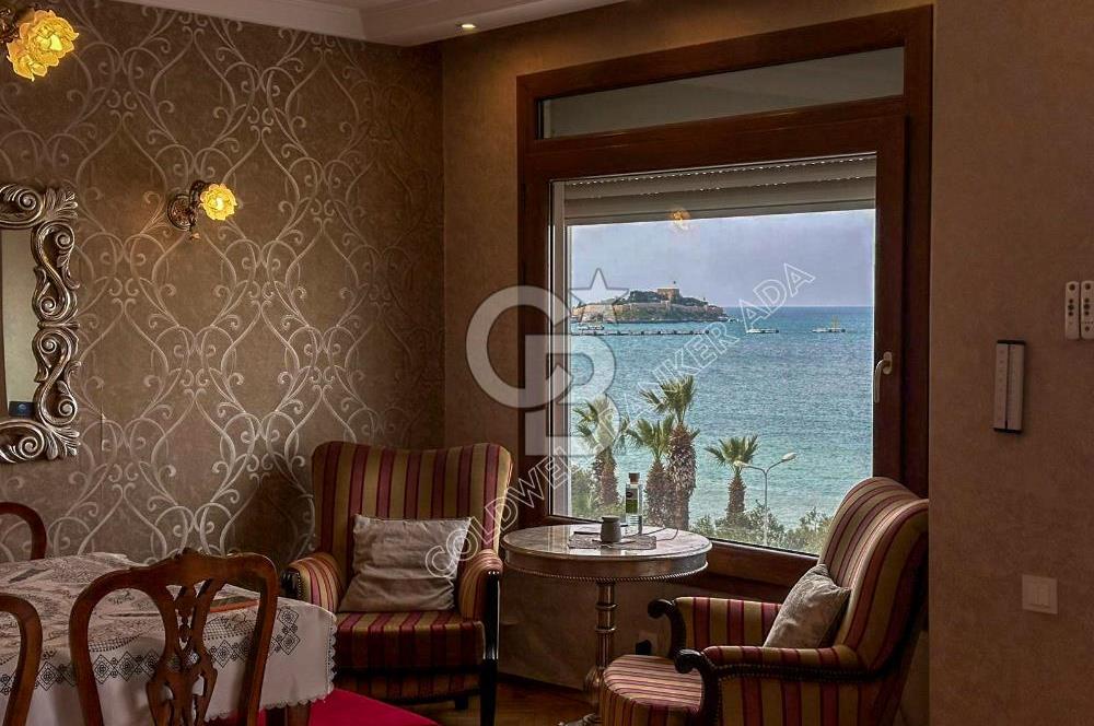 Kuşadası Kordon’da Panoramik Deniz Manzaralı Çatı Dubleks