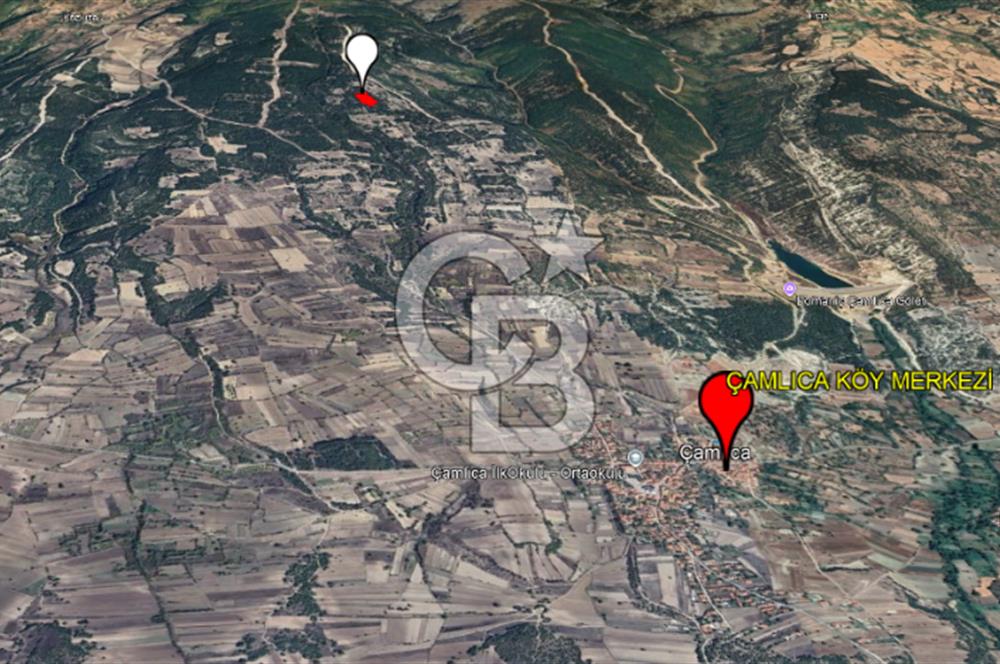 ÇAMLICA KÖYÜNDE DOĞA İLE BAŞ BAŞA 4003 M² TARLA