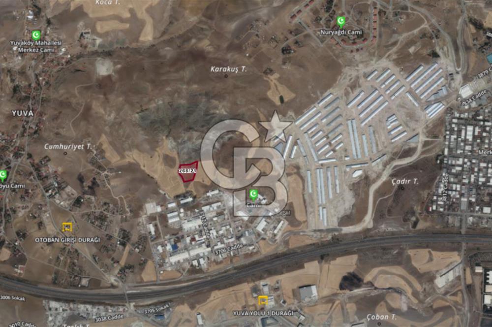 YENİMAHALLE YUVADA İMAR SINIRINDA TİCARİ PARSELLERE KOMŞU