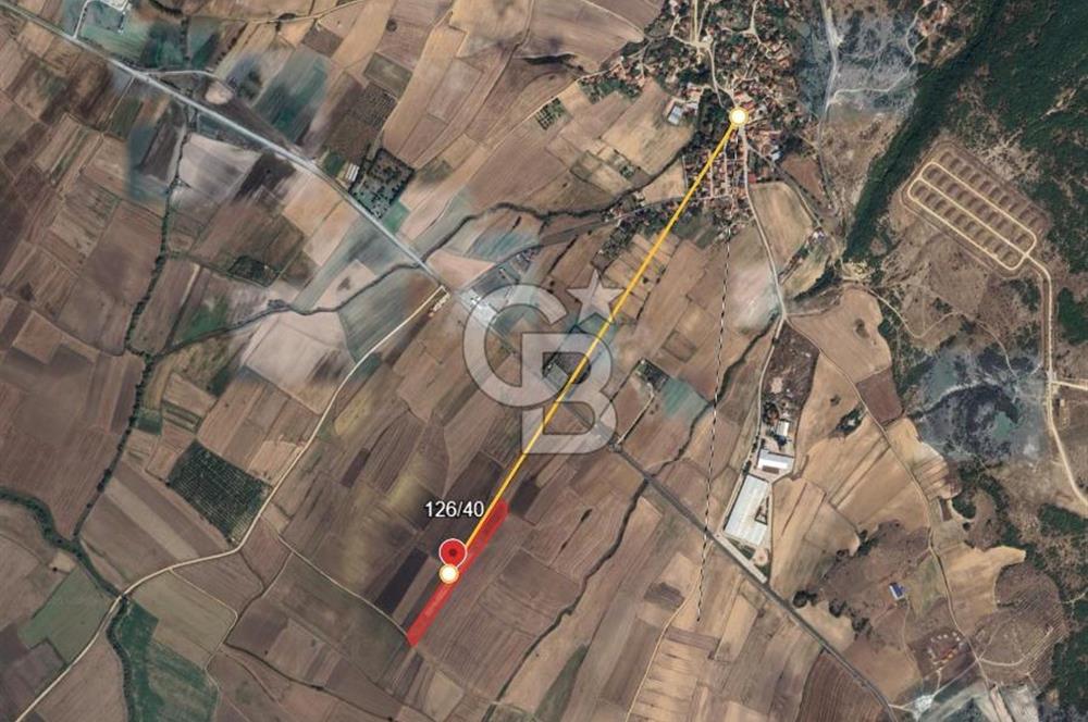 KIRKLARELİ VİZE OKÇULAR KÖYÜNDE YERİ BELLİ 633 m² SATILIK TARLA