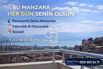 İZMİTTE PANORAMİK KÖRFEZ MANZARALI 1+1 SATILIK FIRSAT DAİRE - 1 - 341019