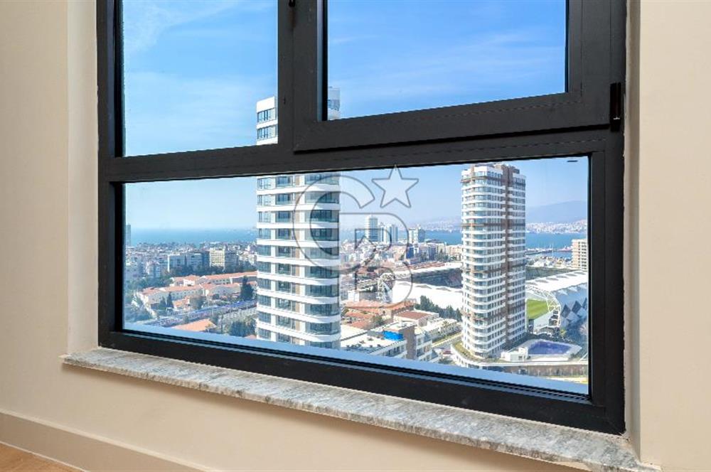 Evora İzmir Full Deniz Manzaralı 1+1 Kiralık Ofis/Daire