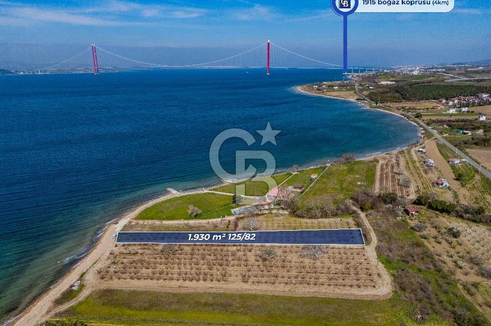Lapseki Sulucada Denize Sıfır Köprü Manzaralı | 1.930 m² Tarla