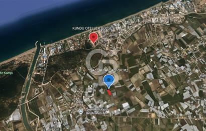 KUNDU OTELLER BÖLGESİ YAKINI 5.797 M2 TEK TAPU TARLA
