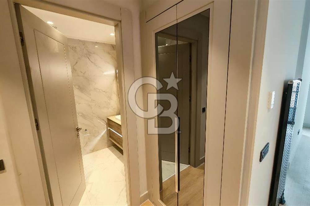 Evora İzmir Balkonlu Kısmi Deniz Manzaralı Kiralık 1+1 Daire