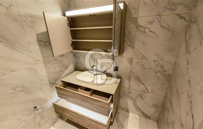 Evora İzmir Balkonlu Kısmi Deniz Manzaralı Kiralık 1+1 Daire