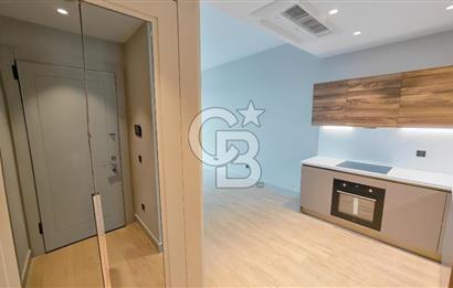 Evora İzmir Balkonlu Kısmi Deniz Manzaralı Kiralık 1+1 Daire