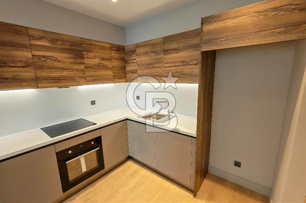 Evora İzmir Balkonlu Kısmi Deniz Manzaralı Kiralık 1+1 Daire