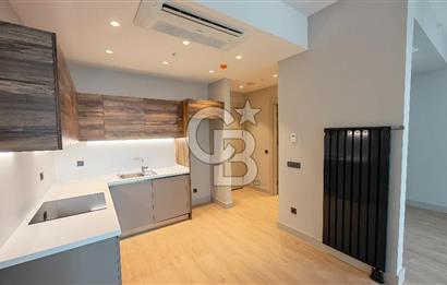 Evora İzmir Balkonlu Kısmi Deniz Manzaralı Kiralık 1+1 Daire