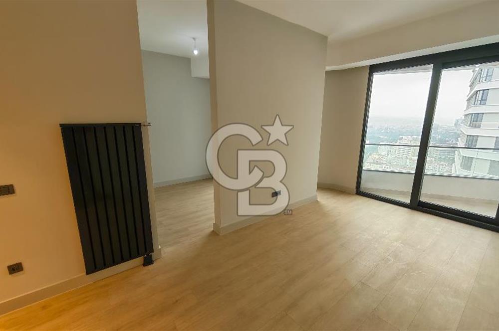 Evora İzmir Balkonlu Kısmi Deniz Manzaralı Kiralık 1+1 Daire