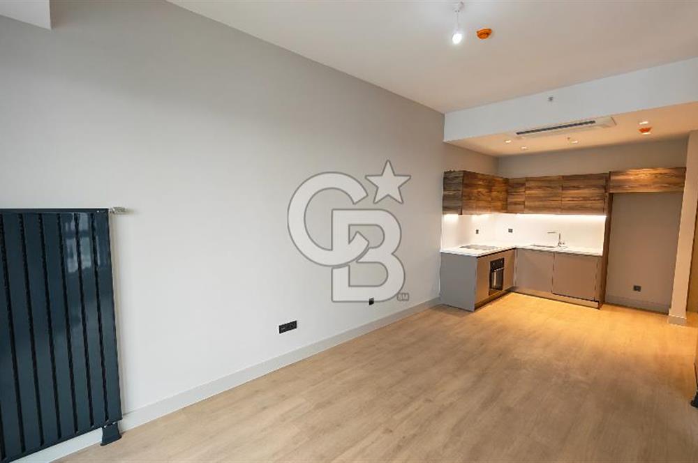 Evora İzmir Balkonlu Kısmi Deniz Manzaralı Kiralık 1+1 Daire