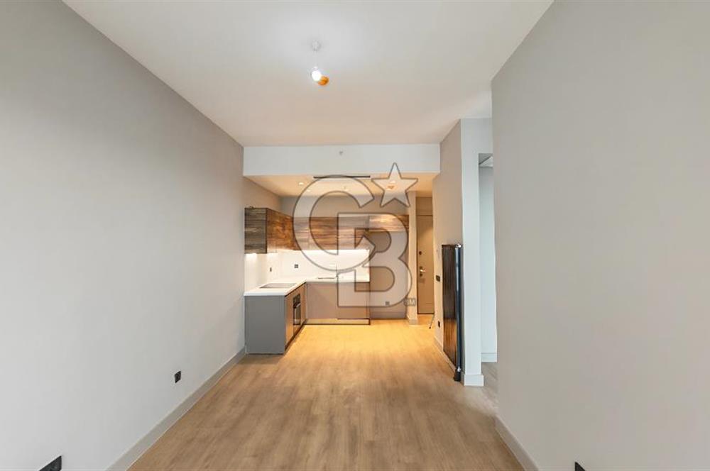 Evora İzmir Balkonlu Kısmi Deniz Manzaralı Kiralık 1+1 Daire